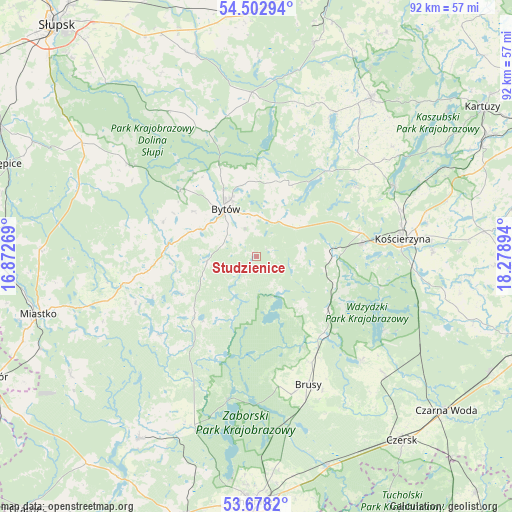 Studzienice on map