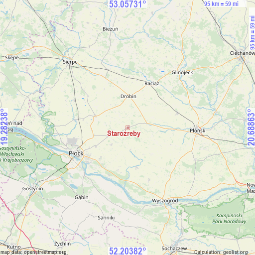 Staroźreby on map