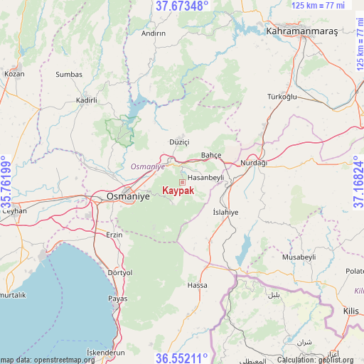 Kaypak on map