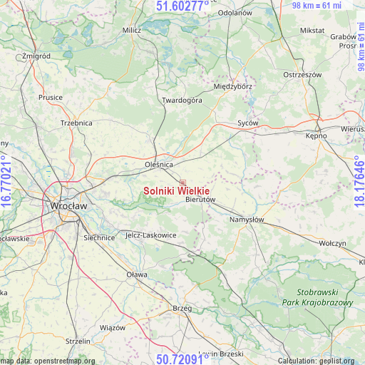 Solniki Wielkie on map