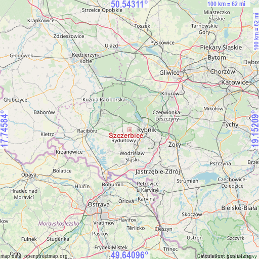 Szczerbice on map