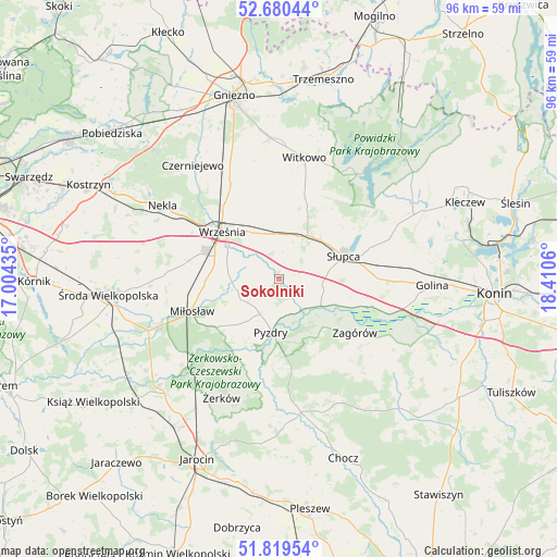 Sokolniki on map