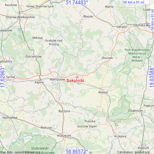 Sokolniki on map