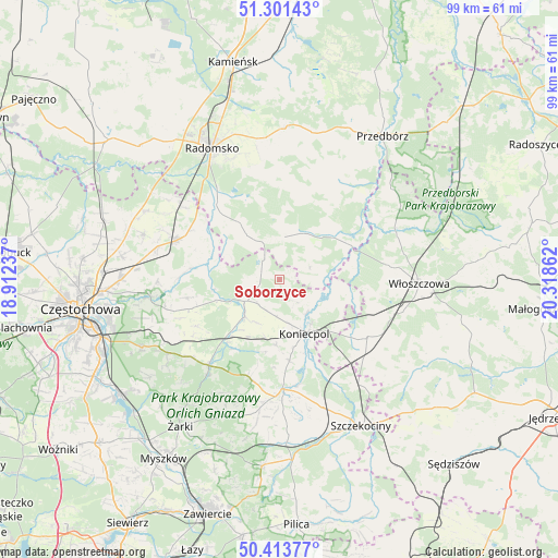 Soborzyce on map