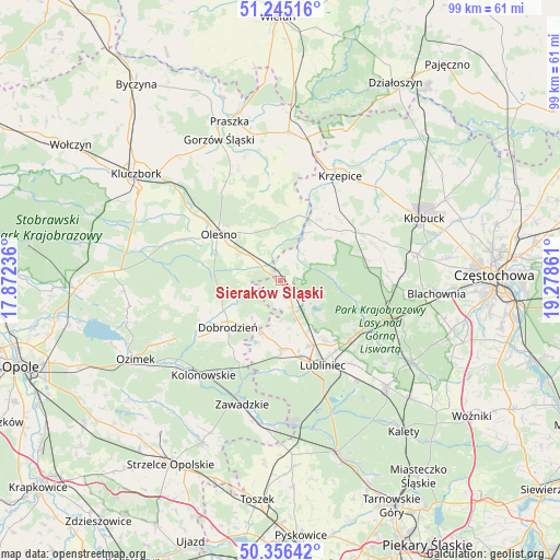 Sieraków Śląski on map