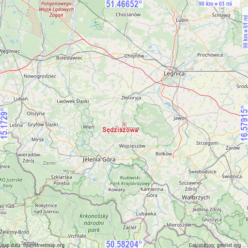 Sędziszowa on map