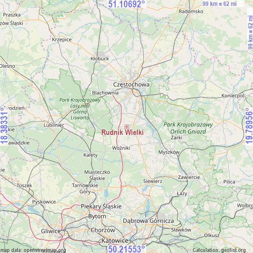 Rudnik Wielki on map