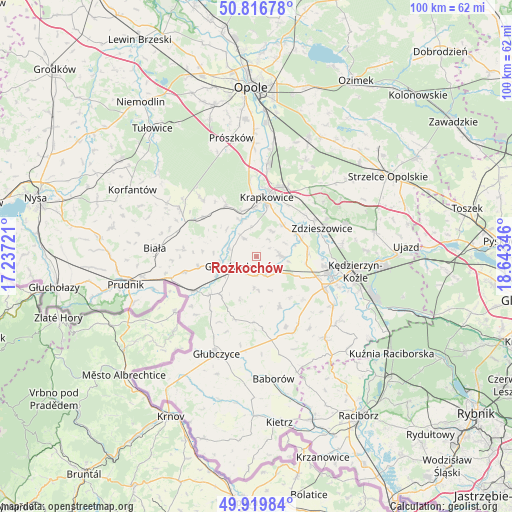 Rozkochów on map