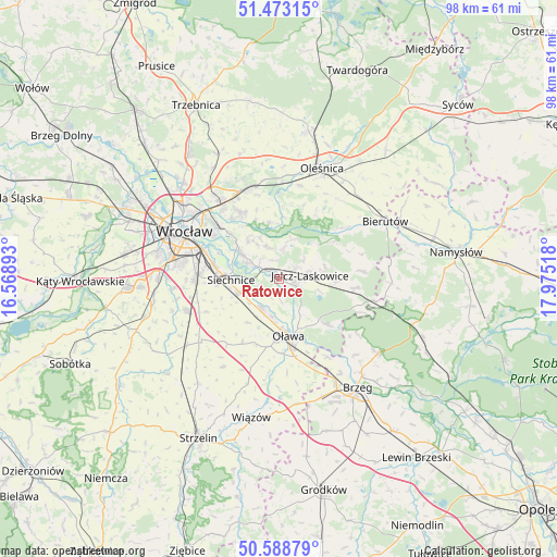 Ratowice on map