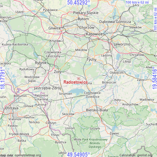 Radostowice on map