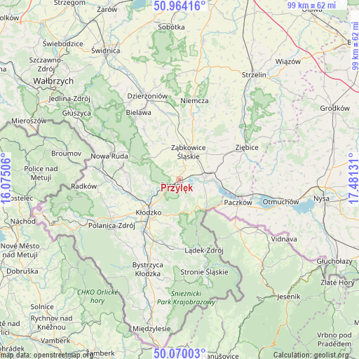 Przyłęk on map