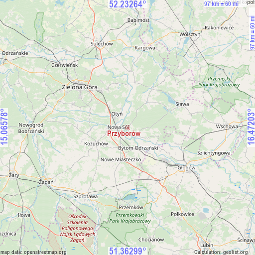 Przyborów on map