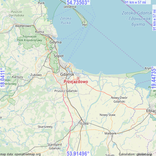 Przejazdowo on map