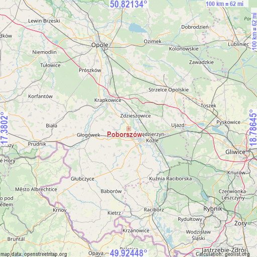 Poborszów on map