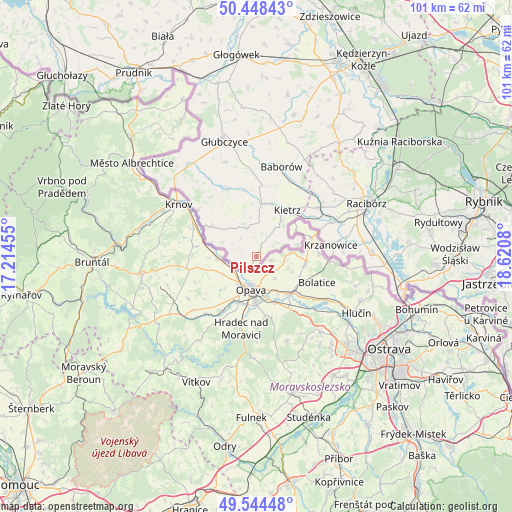 Pilszcz on map