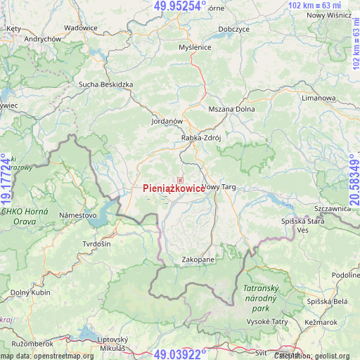 Pieniążkowice on map