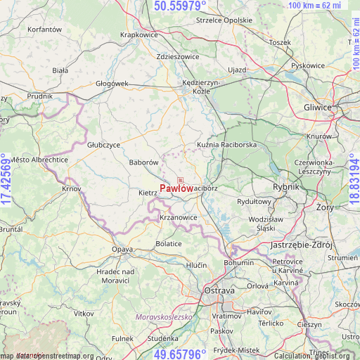 Pawłów on map