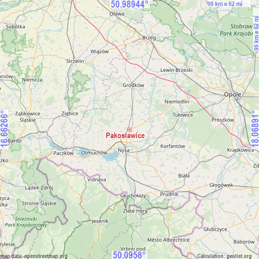 Pakosławice on map