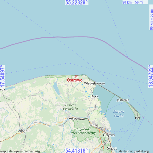 Ostrowo on map