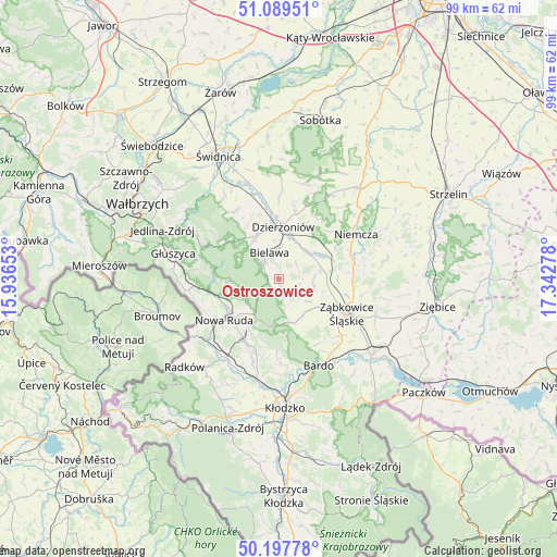 Ostroszowice on map