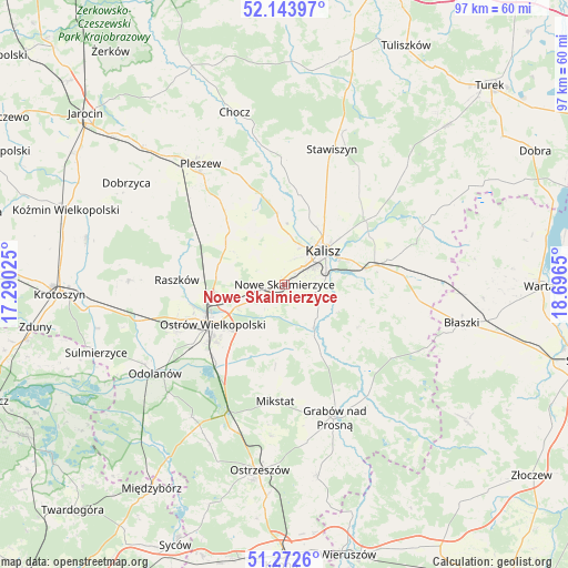 Nowe Skalmierzyce on map