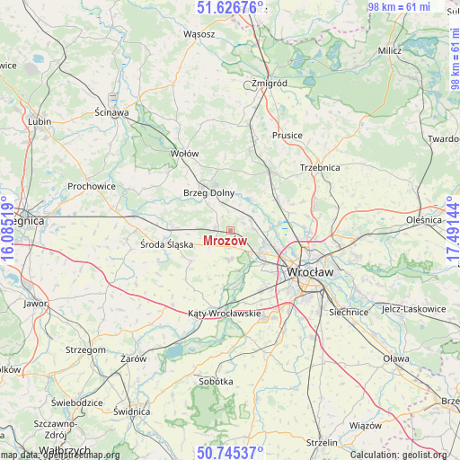 Mrozów on map