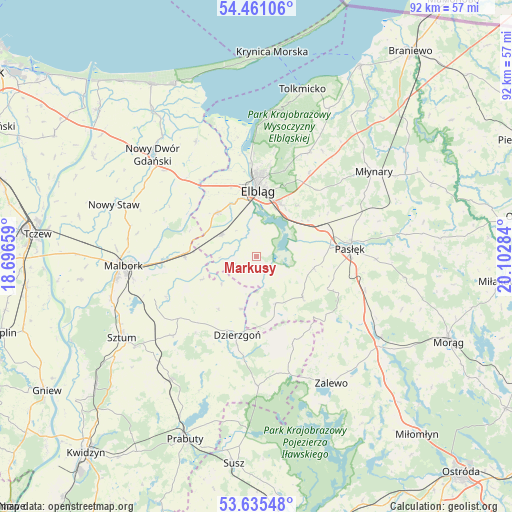Markusy on map