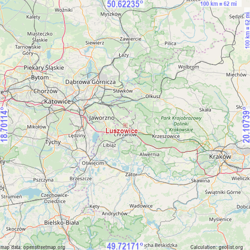 Luszowice on map