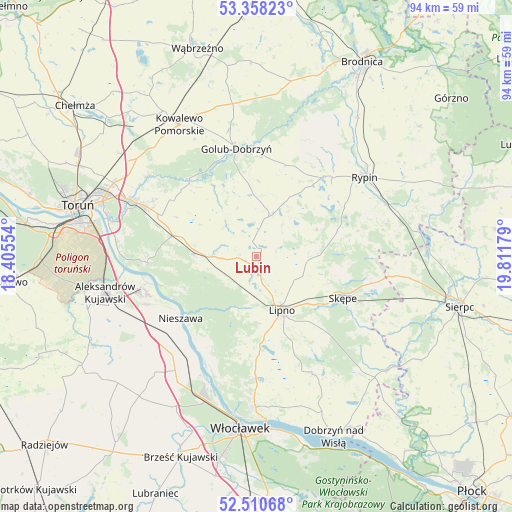 Lubin on map