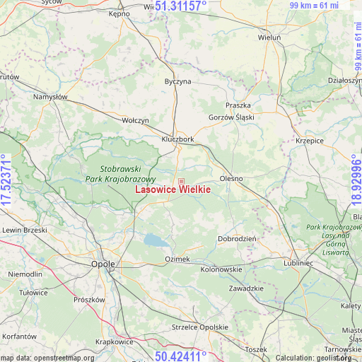 Lasowice Wielkie on map