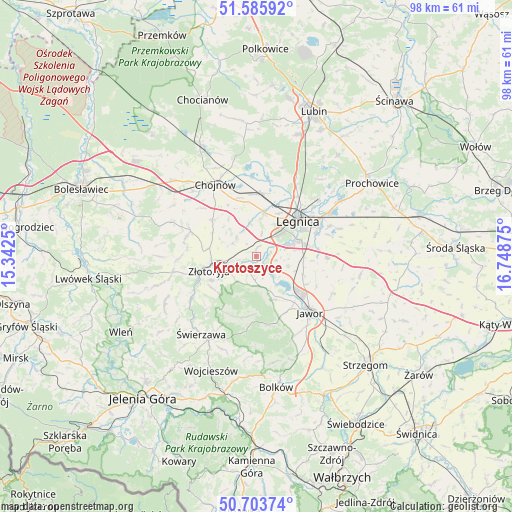 Krotoszyce on map