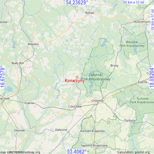 Konarzyny on map