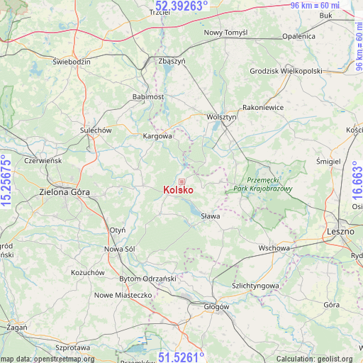 Kolsko on map