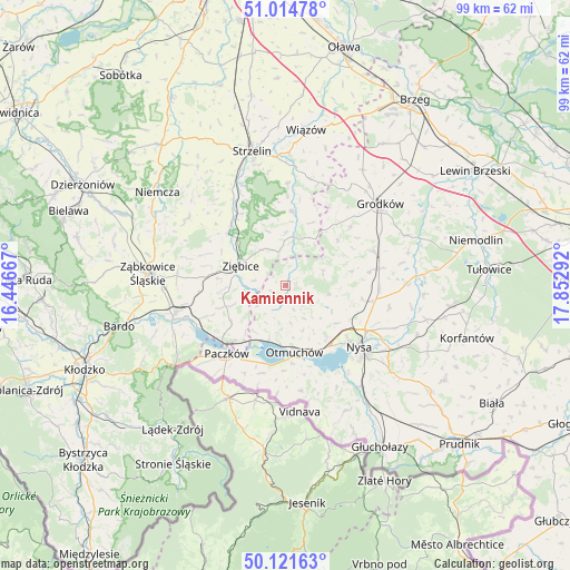 Kamiennik on map