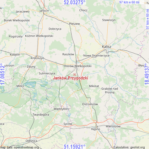 Janków Przygodzki on map