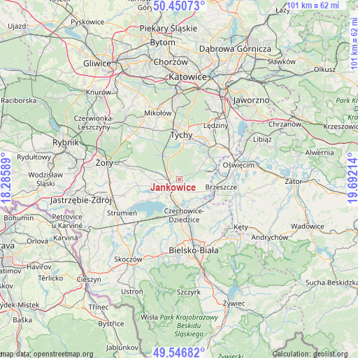 Jankowice on map