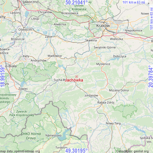 Jachówka on map
