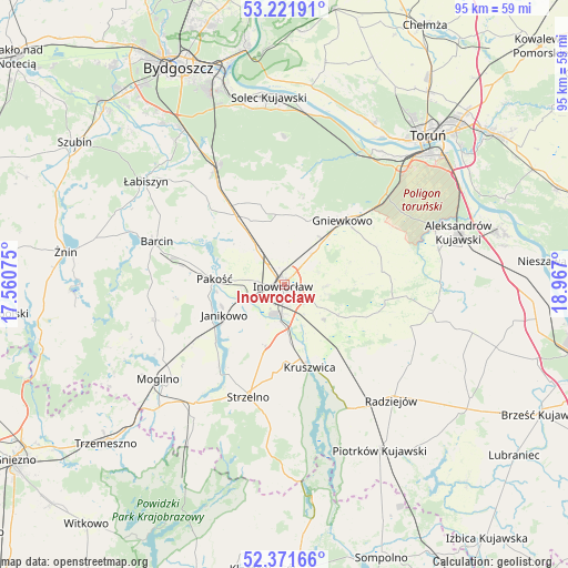 Inowrocław on map