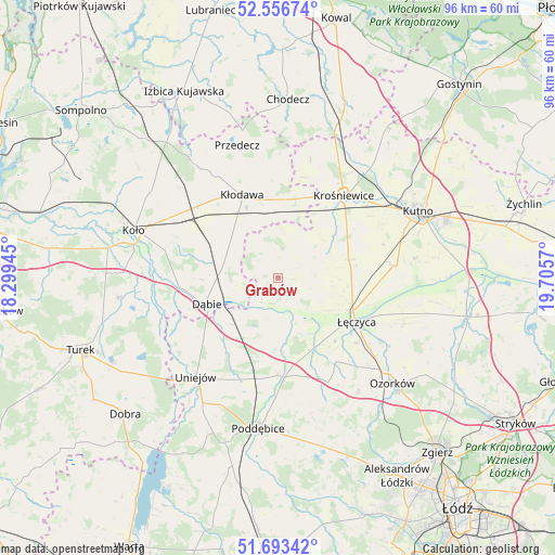 Grabów on map