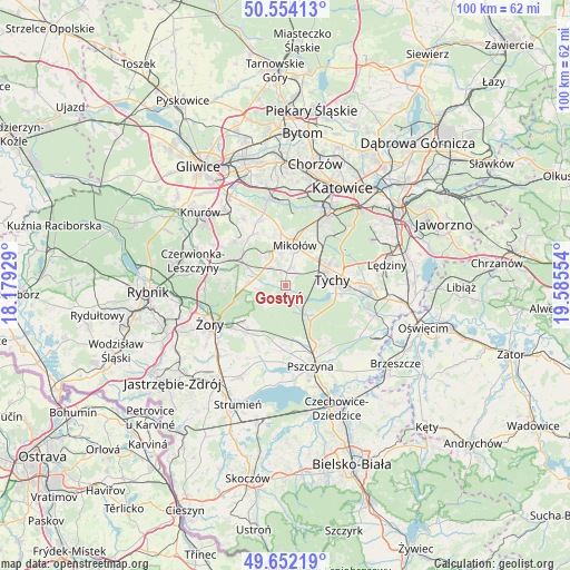 Gostyń on map