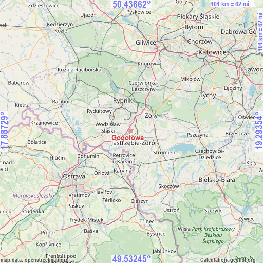 Gogołowa on map
