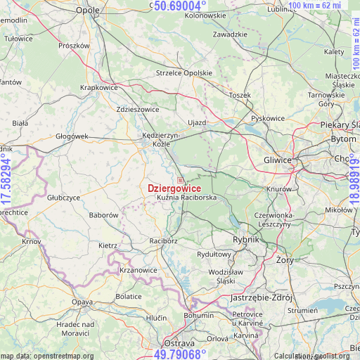 Dziergowice on map