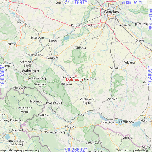 Dobrocin on map