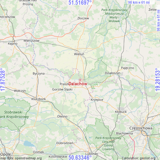 Dalachów on map