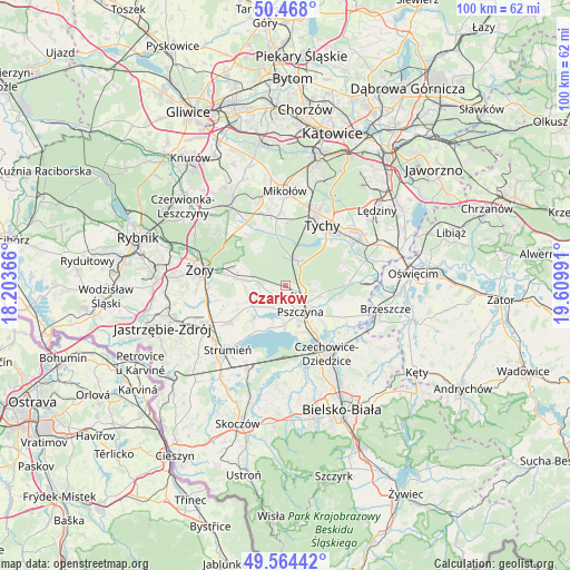 Czarków on map