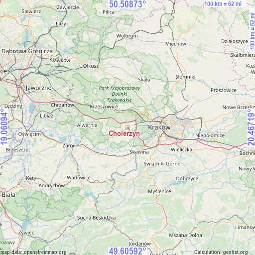 Cholerzyn on map