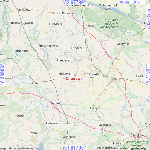 Chodów on map