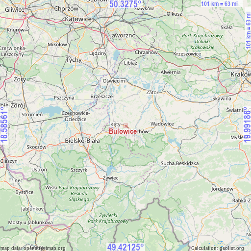 Bulowice on map