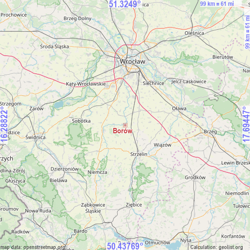 Borów on map