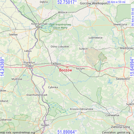 Boczów on map